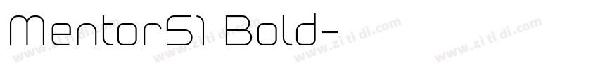 Mentor51 Bold字体转换